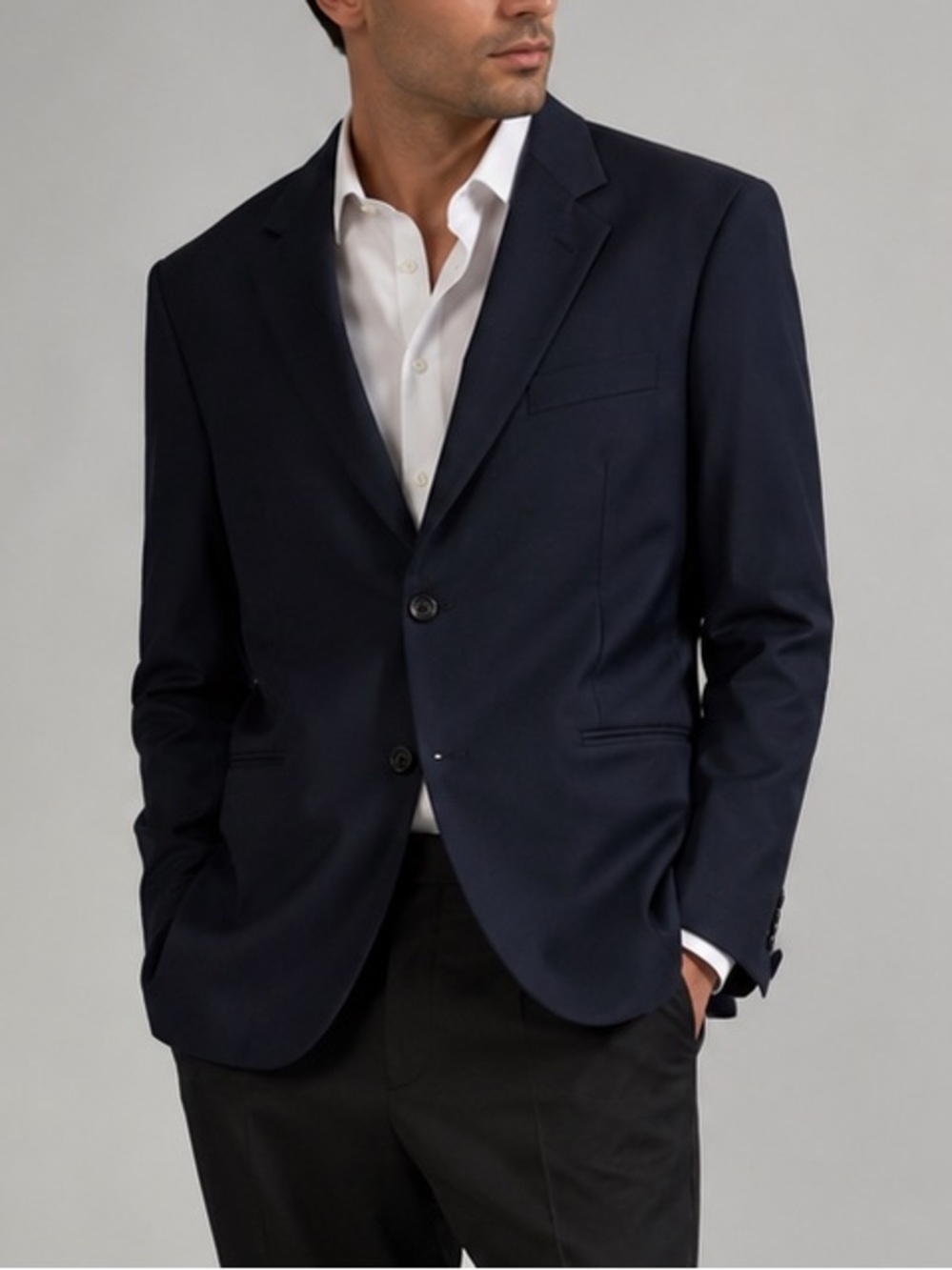 Veneto Couture Black Italian Suit Jacket
